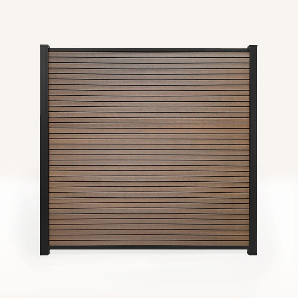 Basic Composiet Schutting Rhombus Teak - composiet