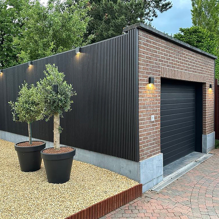 Compleet pakket Premium Rabatdeel Rhombus Zwart - composiet