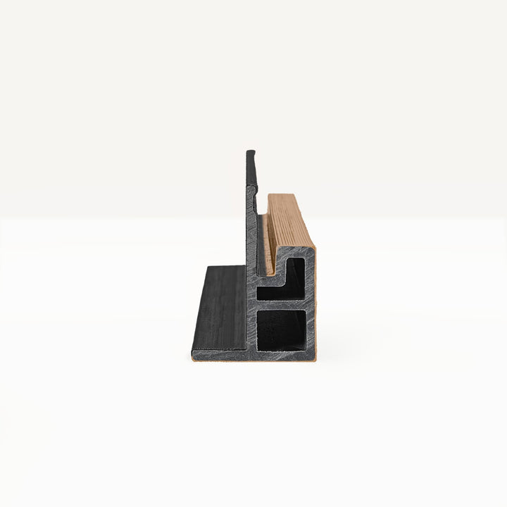 F - Profiel Premium Rabatdeel Rhombus 50 Eiken/Zwart - composiet