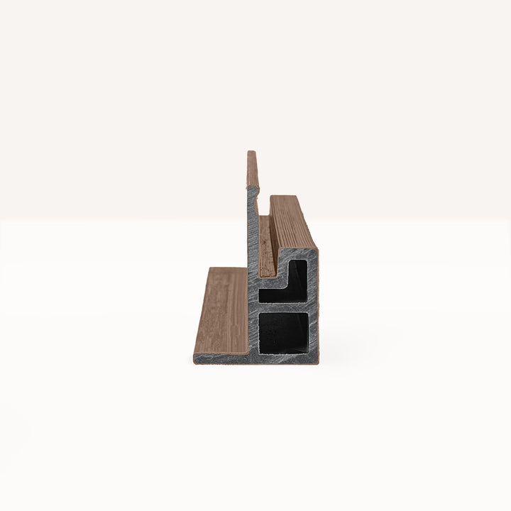 F - Profiel Premium Rabatdeel Rhombus 50 Teak - composiet