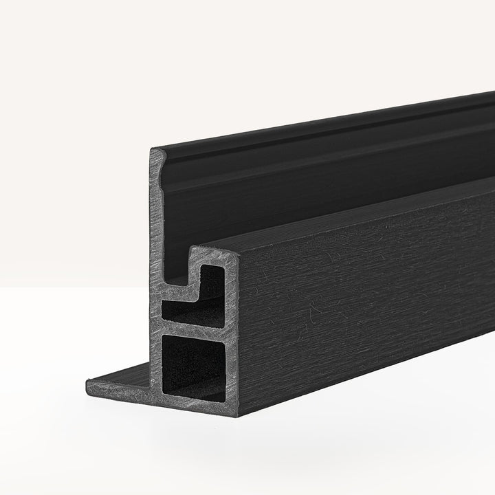 F - Profiel Premium Rabatdeel Rhombus 50 Zwart - composiet