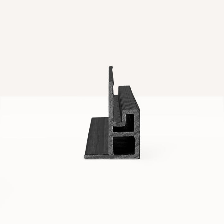 F - Profiel Premium Rabatdeel Rhombus 50 Zwart - composiet