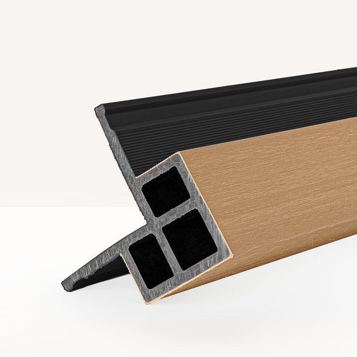 Hoekprofiel Premium Rabatdeel Rhombus 50 Eiken/Zwart - composiet