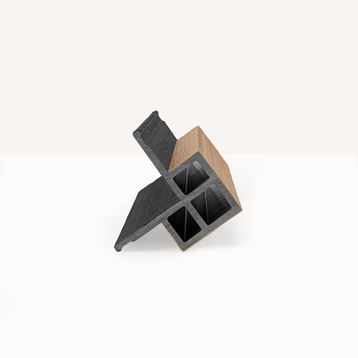 Hoekprofiel Premium Rabatdeel Rhombus 50 Eiken/Zwart - composiet