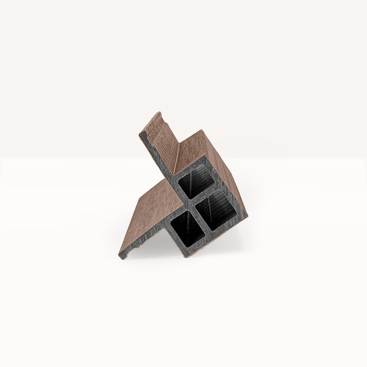 Hoekprofiel Premium Rabatdeel Rhombus 50 Teak - composiet