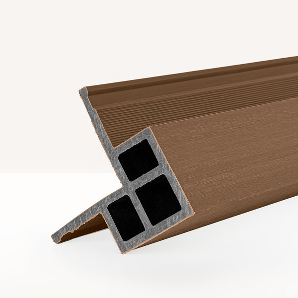 Hoekprofiel Premium Rabatdeel Rhombus 50 Teak - composiet