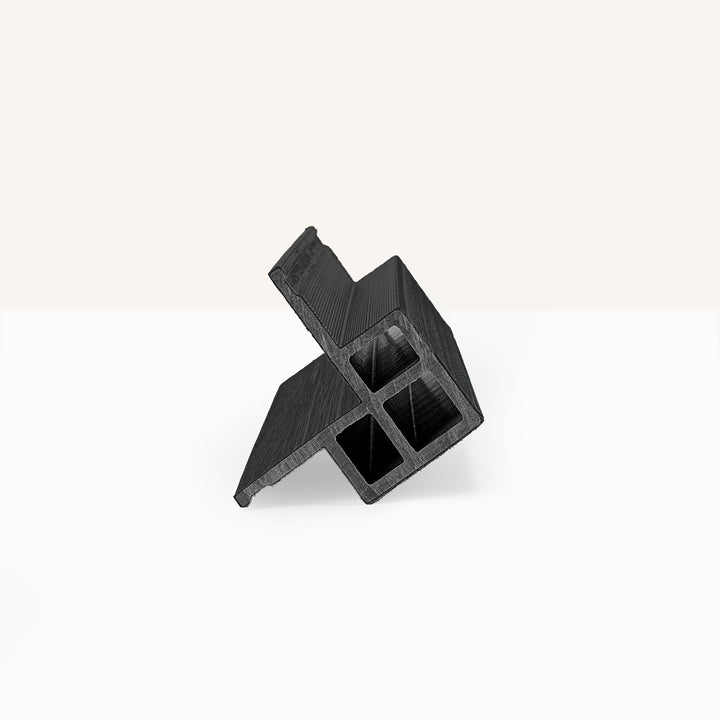 Hoekprofiel Premium Rabatdeel Rhombus 50 Zwart - composiet