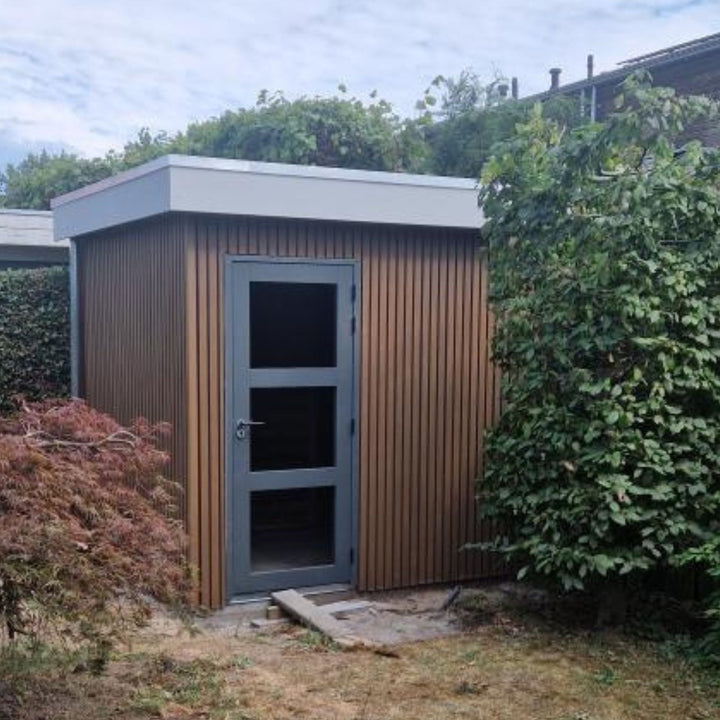Pakket Premium Rhombus Rabatdeel Teak 50 (Per M2) - composiet