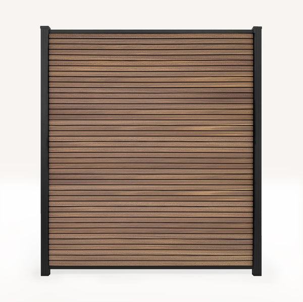 Premium Composiet Schutting Rhombus Teak Extra Hoog - composiet
