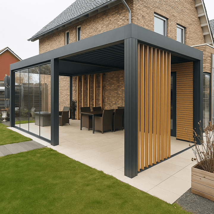 Premium Lamellen Teak - Louvre Verticaal - composiet