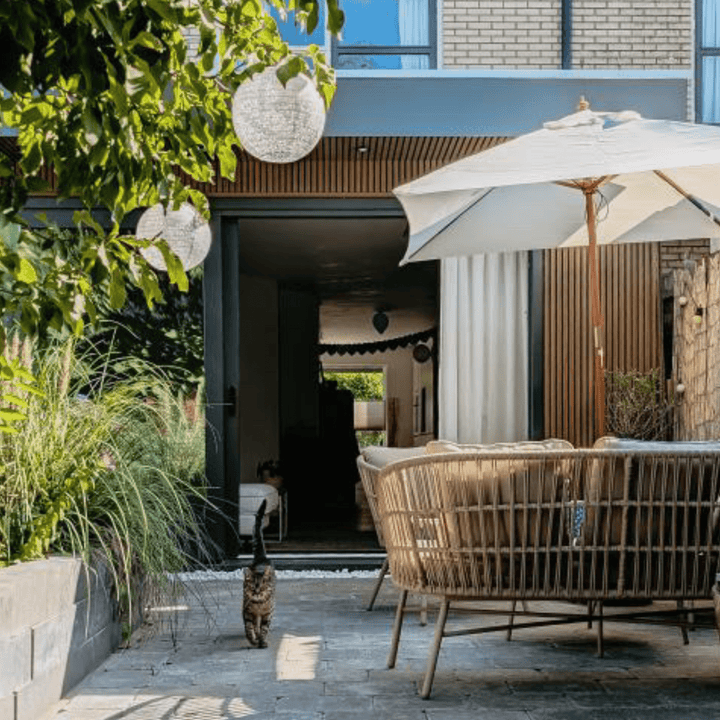 Premium Rabatdeel Rhombus Teak - composiet