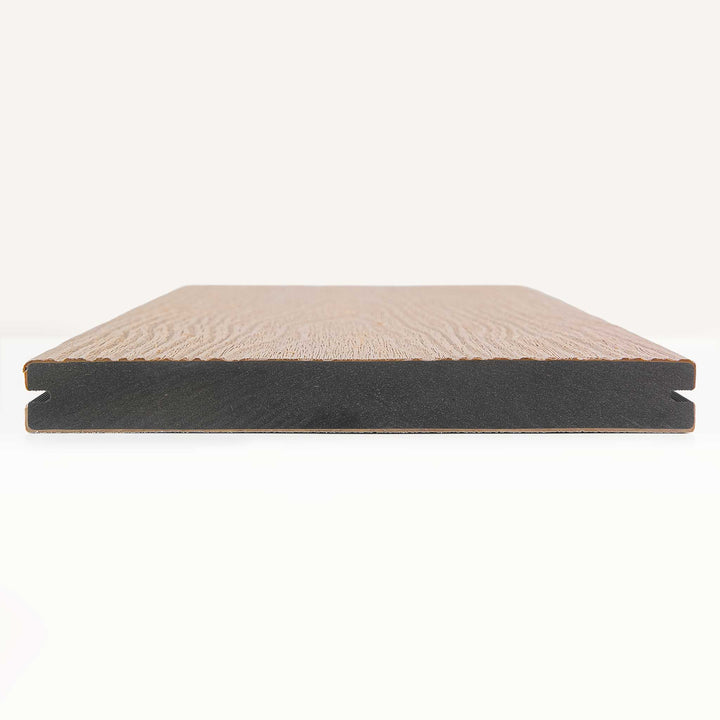Sample vlonderplank massief zand - composiet