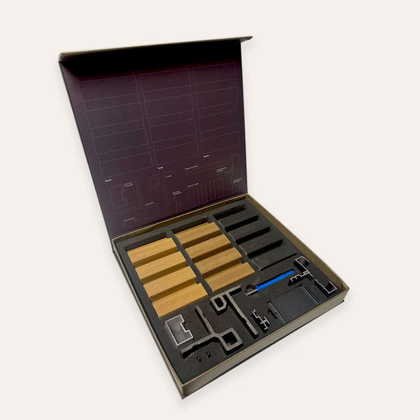 Samplebox Premium Rabatdelen Rhombus - composiet