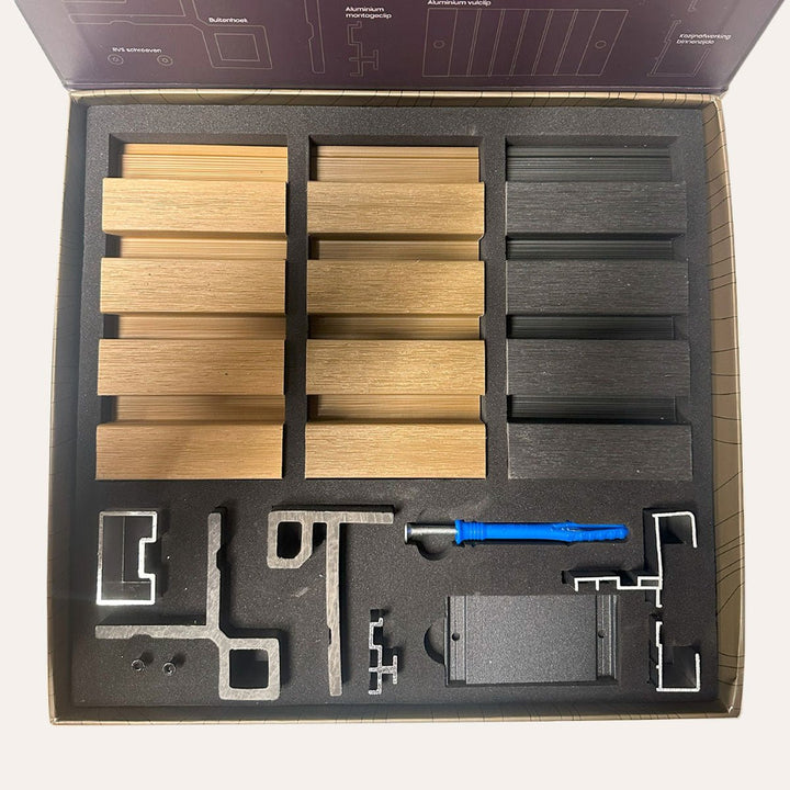 Samplebox Premium Rabatdelen Rhombus - composiet