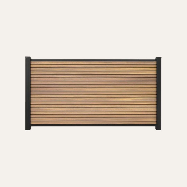 Set Premium Lage Schutting Composiet Rhombus Eiken - Inclusief Tuinpalen - composiet
