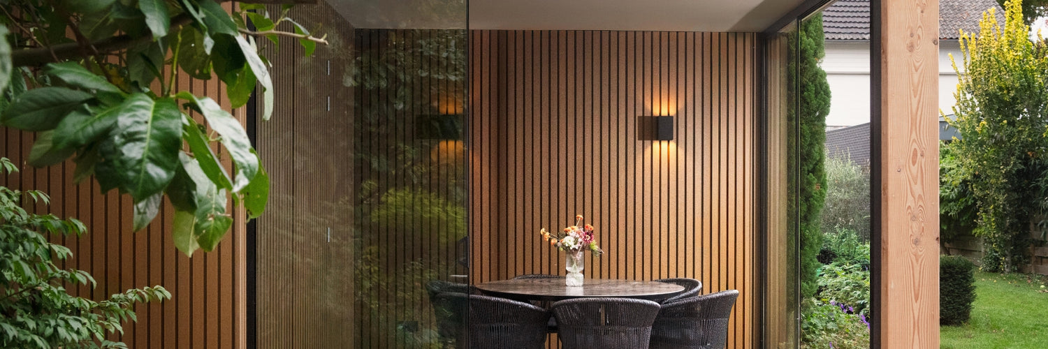 Triple Rhombus Teak Gevelbekleding Composiet