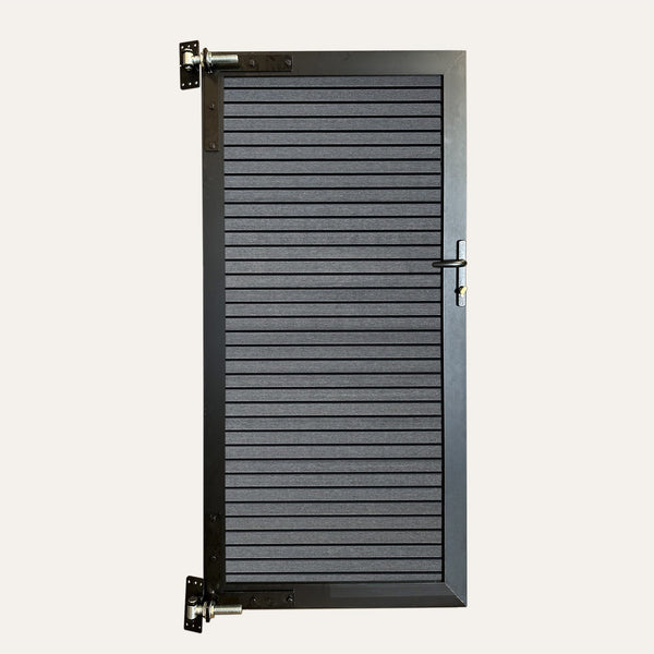 Composiet tuindeur rhombus zwart - composiet