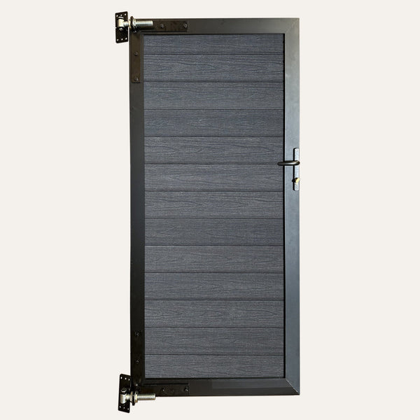 Composiet tuindeur zwart extra hoog - composiet