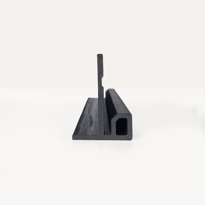 F-Profiel Rabatdeel Rhombus Premium Zwart - composiet