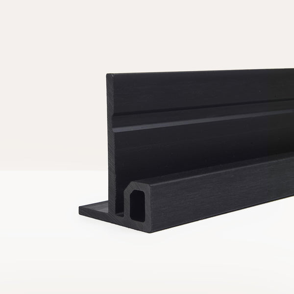 F-Profiel Rabatdeel Rhombus Premium Zwart - composiet
