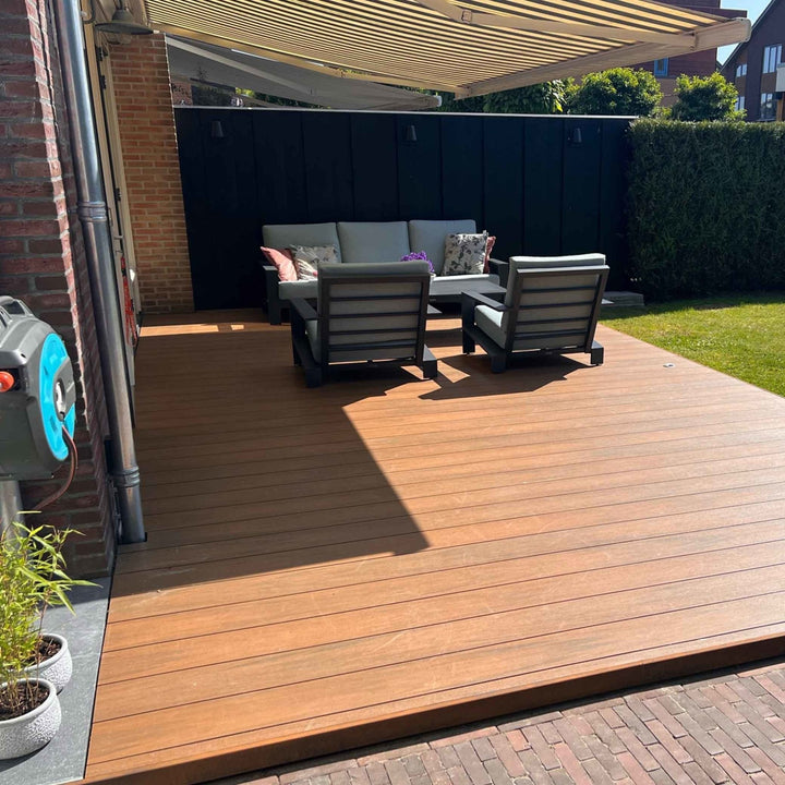 Vlonderpakket massief teak (per m2) - composiet