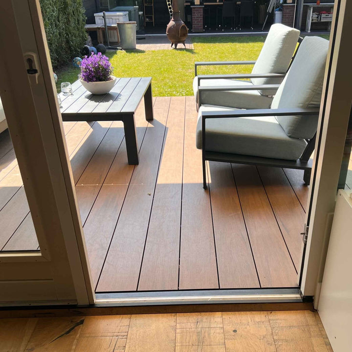 Vlonderpakket massief teak (per m2) - composiet