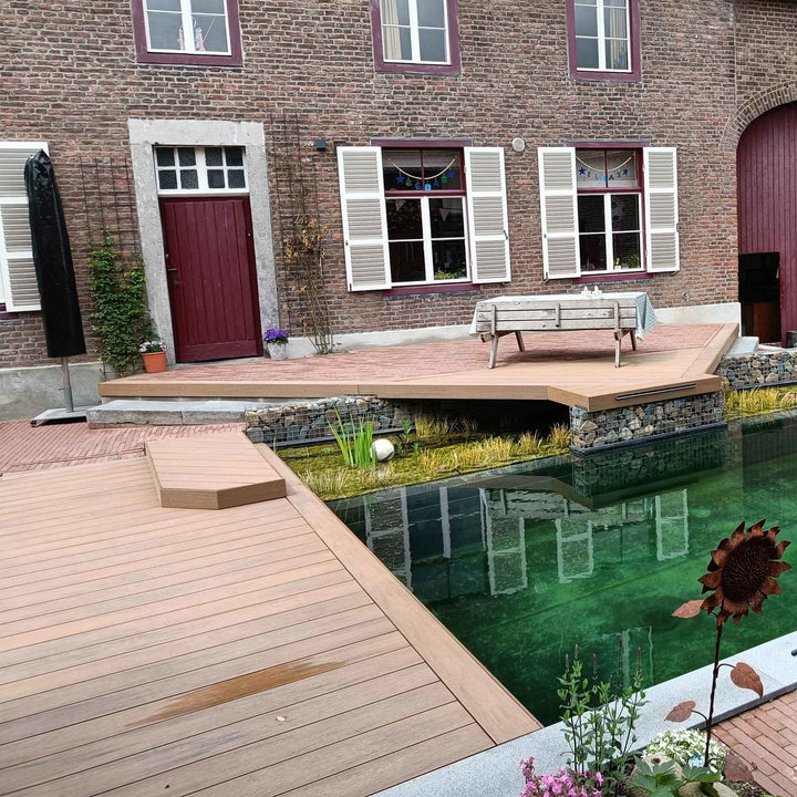 Vlonderpakket massief teak (per m2) - composiet